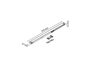 LAGUNA Tlumič dovírání Solid 1672 do 60kg/1kř pro horní vedení univerzální, SOLID