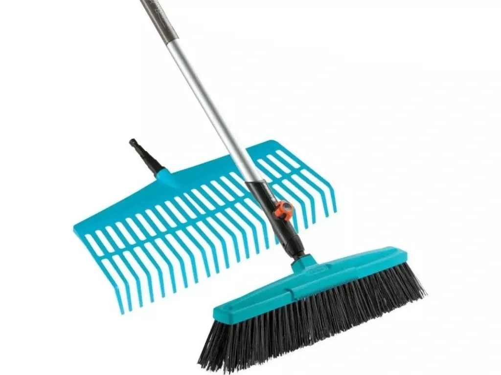 Gardena Combisystem sada Terasový smeták + hrábě na trávník