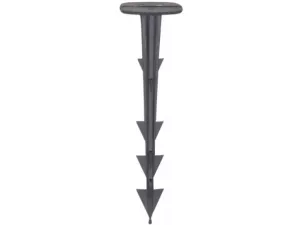 Kolík kotvící černý plastový 15ks 12cm