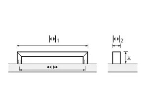 Úchytka BALDONE BA černá mat 96-256 mm / Hettich