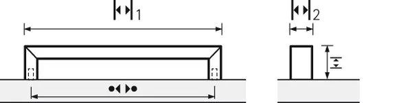 Úchytka BALDONE BA chrom lesk 96-256 mm / - 160 mm Hettich