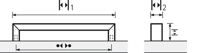 Úchytka BALDONE BA chrom mat. 96-256 mm / - 256 mm Hettich