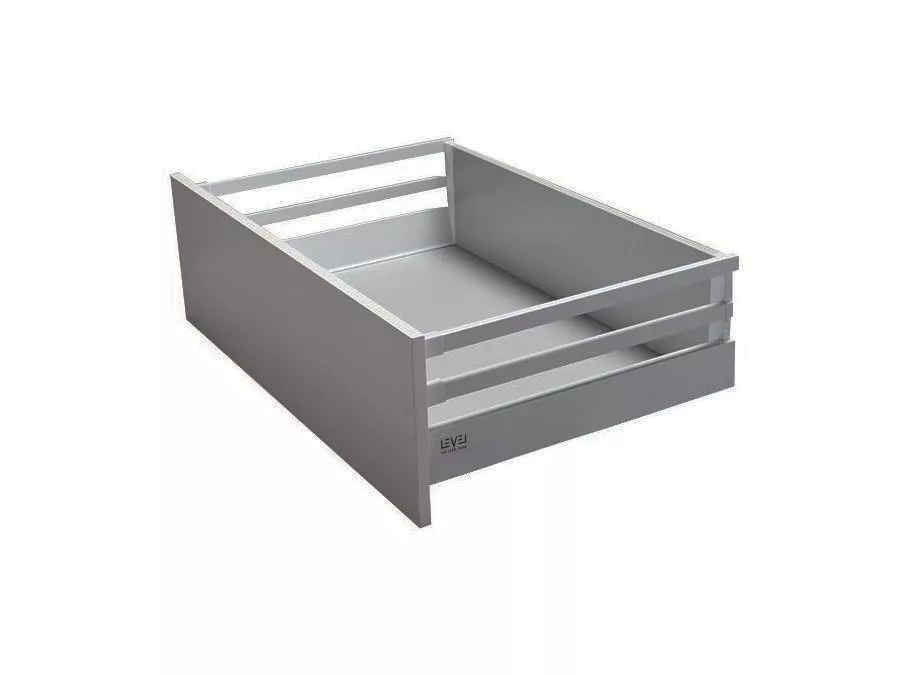 Zásuvka LEVEL BOX 199/300-550 mm šedá GTV