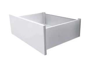 Zásuvka LEVEL - SPACE PRO 116/300-550 mm bílá, slim | 300 mm, 350 mm, 400 mm, 450 mm, 500 mm, 550 mm