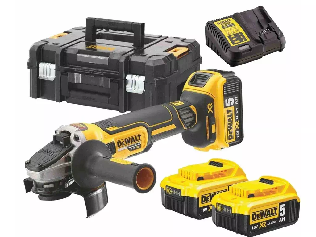 Bruska úhlová AKU 125XR DCG405P3 18V 3x5,0Ah Li-Ion DEWALT