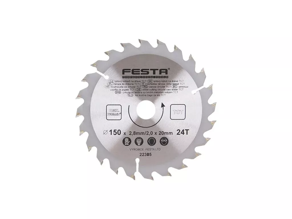 Kotouč pilový SK 150mm/20/24z Festa