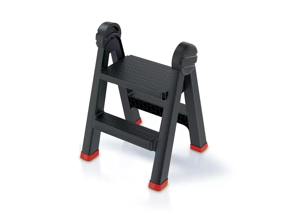 PROSPERPLAST oboustranné schůdky TITAN LADDER 470x435x630 mm červená