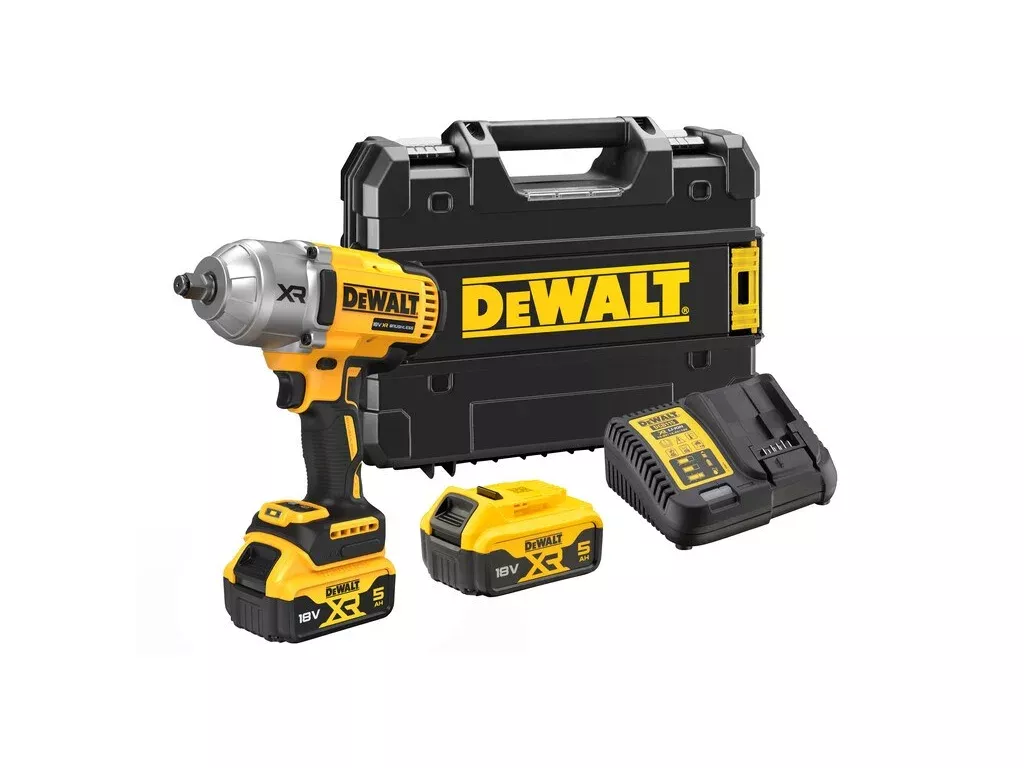 Utahovák AKU rázový 1/2" DCF900P2T 18V 2x5,0Ah Li-Ion DEWALT