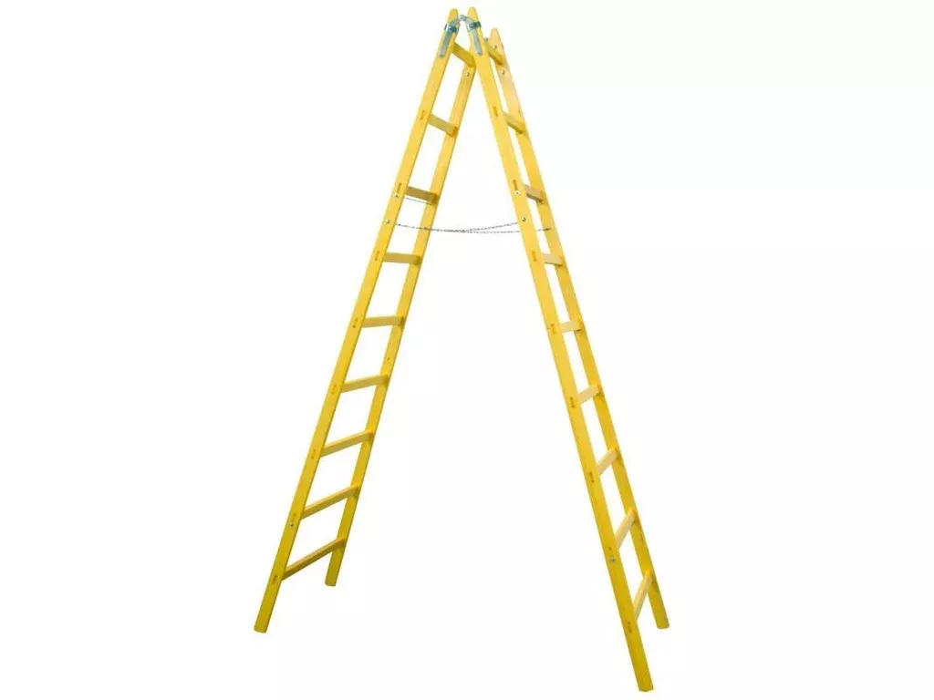 Žebřík dvojitý 12př.malíř 408cm/bez háčku/33cm Štutika