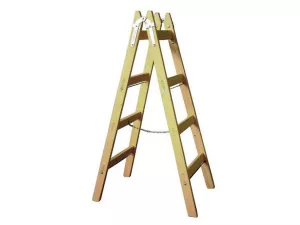 Žebřík dvojitý 4př.EN 131 132cm/rozteč 30cm