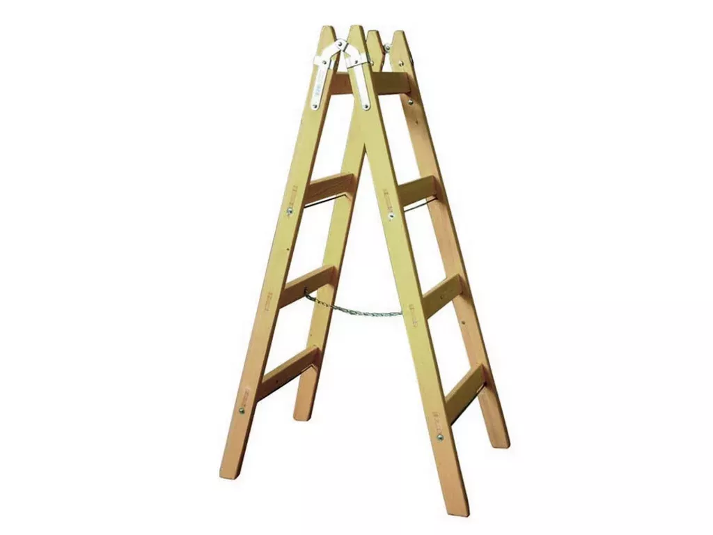 Žebřík dvojitý 4př.EN 131 132cm/rozteč 30cm Štutika