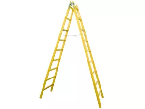 Žebřík dvojitý 9př.malíř 309cm/háček/roz.33cm
