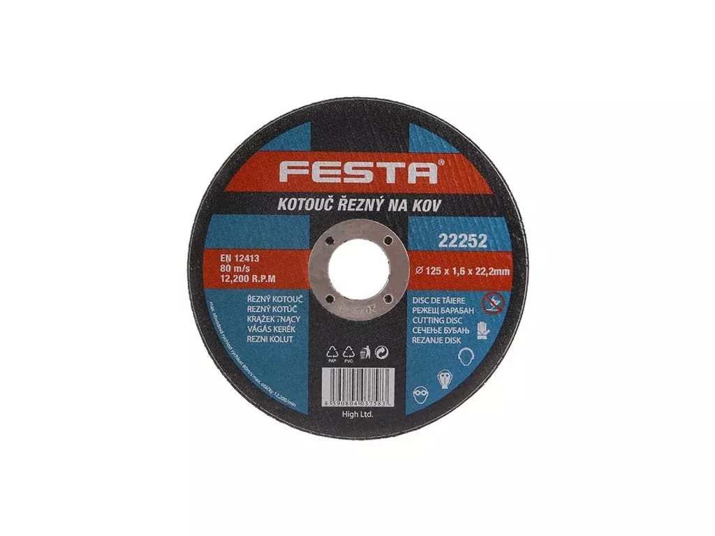 FESTA řezný kotouč na kov 125x1,6 mm 22252