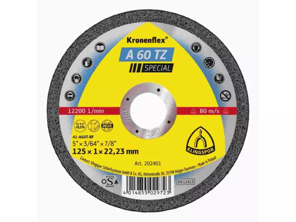 KLINGSPOR řezný kotouč 125x1,0x22 mm A60TZ