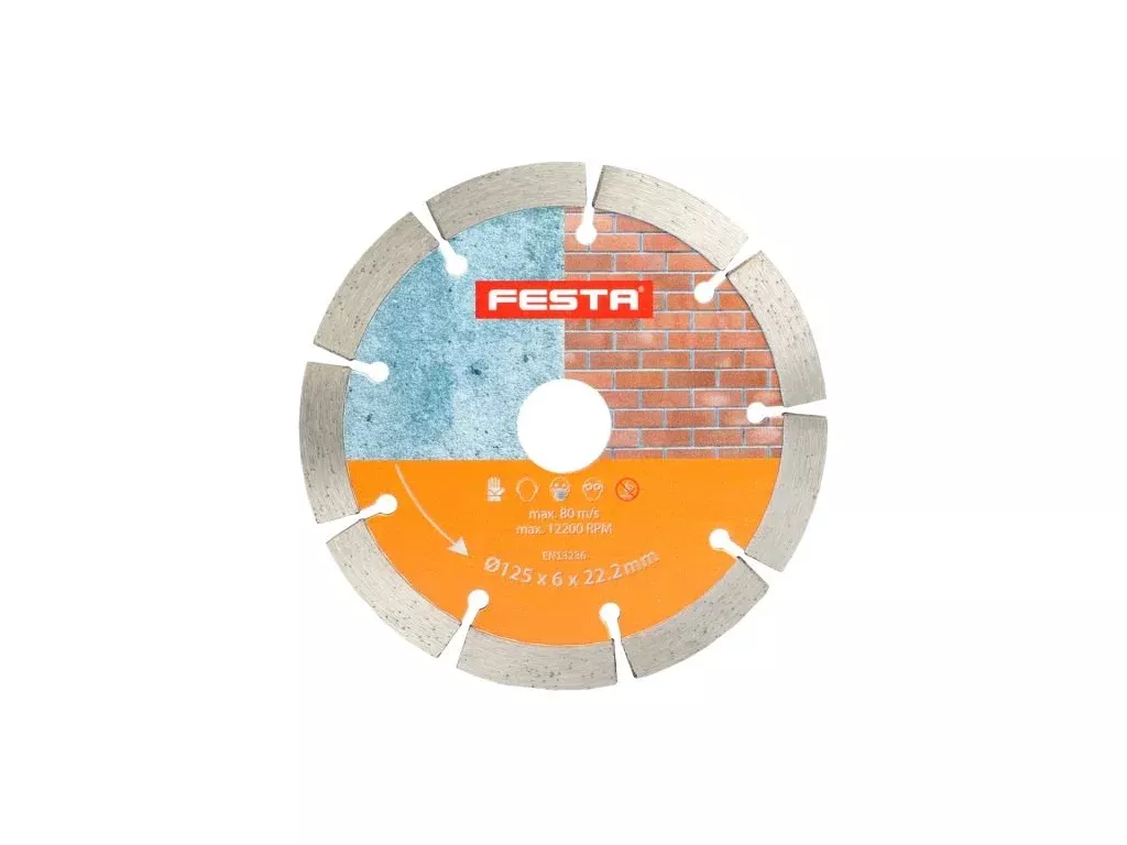 Kotouč diamantový 125x6mm dvojitý, segmentový Festa