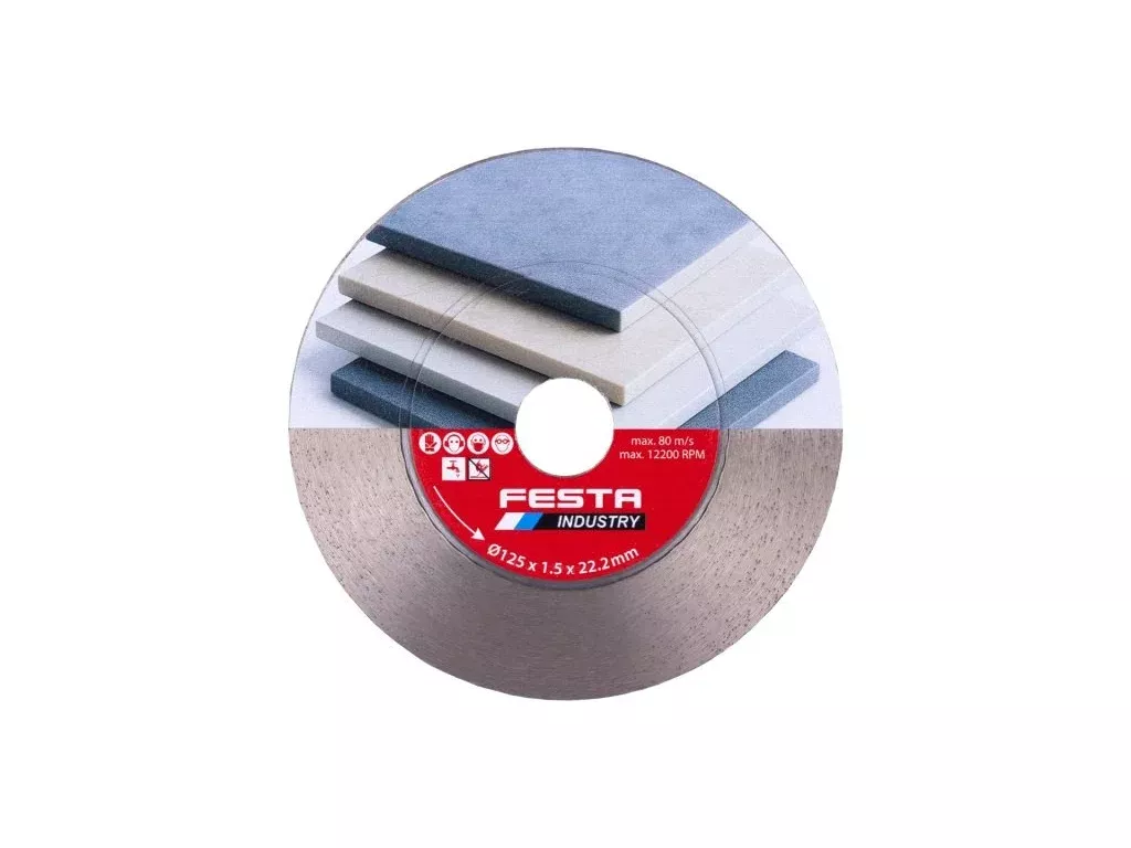 Kotouč diamantový řezný 125x1,5x22,2mm FESTA INDUSTRY 21246