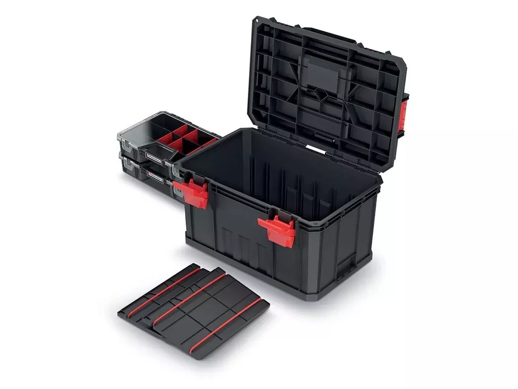 Kufr na nářadí s 2 přepážkami a organizéry MODULAR SOLUTION 530x355x310 Prosperplast