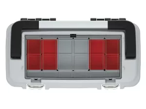 Kufr na nářadí s kov. držadlem a zámky OPTIMA šedý 470x256x238 (krabičky) Prosperplast