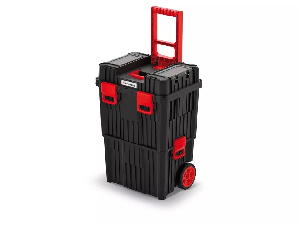 Modulární kufr na nářadí s transp. kolečky HEAVY černý 450x360x640 Prosperplast