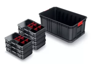 Modulární přepravní box se 7 organizéry MODULAR SOLUTION 520x329x210 Prosperplast