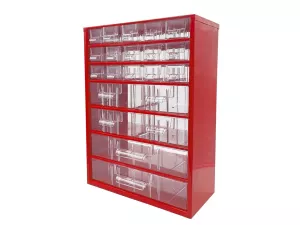 Organizér zásuvkový 09/ 15xS,4xM,2xL - RAL 3002 Červený 