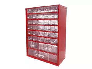 Organizér zásuvkový 09/ 30xS,2xM,1xL - RAL 3002 Červený