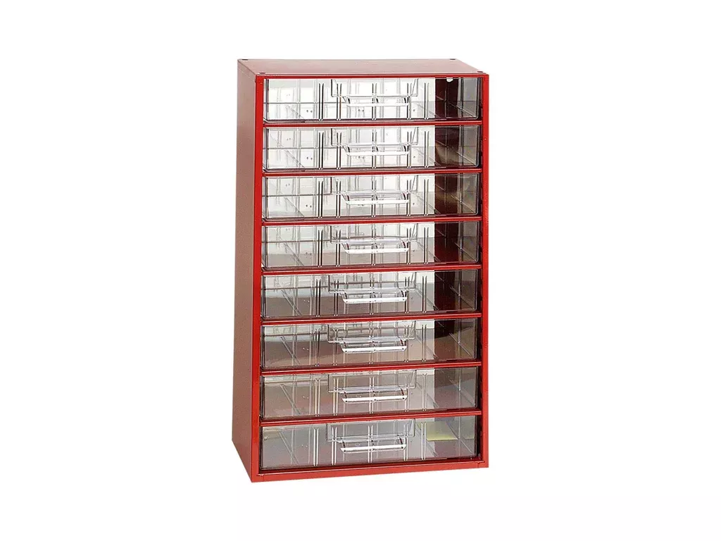 Organizér zásuvkový 12/ 8xL - RAL 3002 Červený TOKOZ