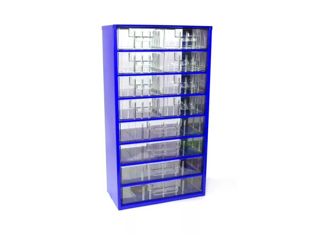Organizér zásuvkový 12/ 8xM,4xL - RAL 5002 Modrý TOKOZ