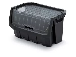 Plastový úložný box uzavíratelný TRUCK MAX PLUS 396x380x282 černý