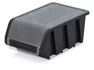 Plastový úložný box uzavíratelný TRUCK PLUS 490x298x210 černý