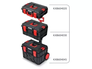 Set kufrů na nářadí a organizéru X BLOCK PRO 546x380x870 Prosperplast