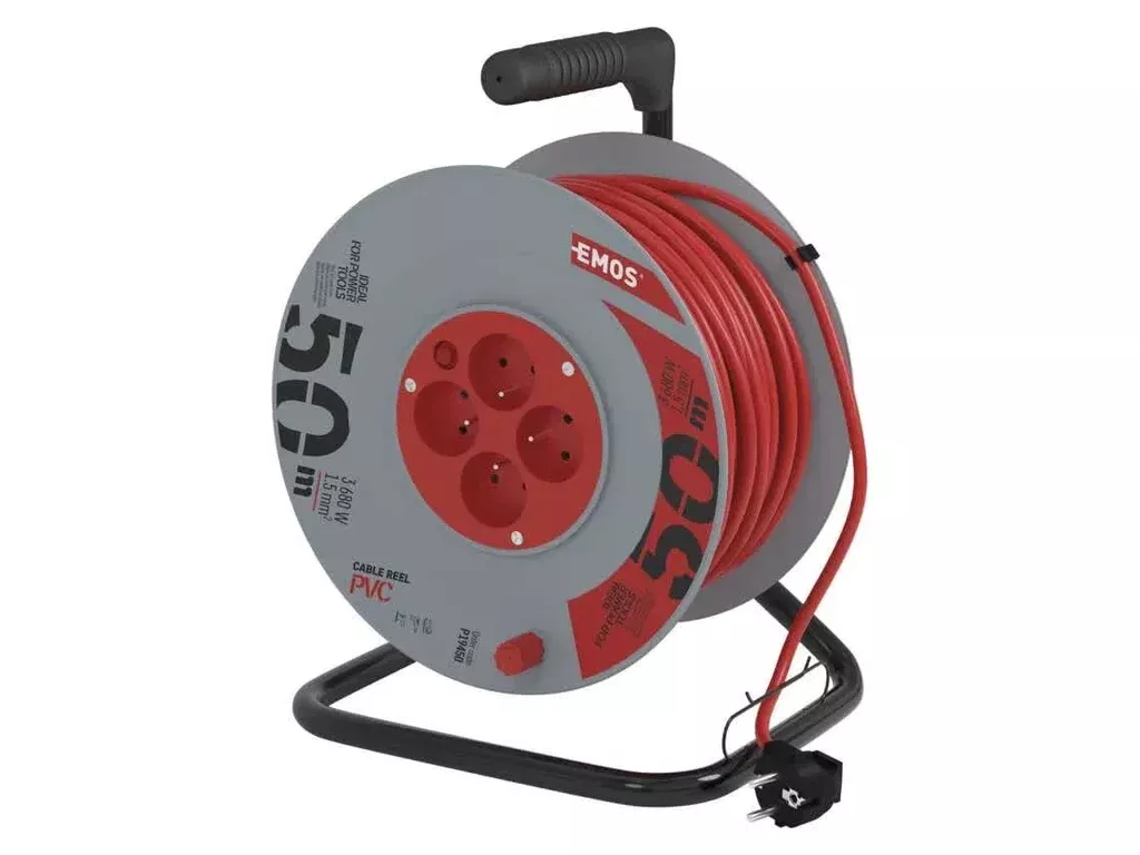Buben prodluž.4zás/50m 1,5mm PVC Emos
