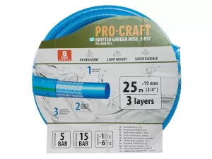 Hadice zahradní modrá 3-vrstvá 3/4" bal.25m Procraft PR-3KGH1925