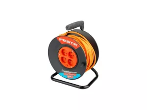 Kabel prodlužovací na bubnu FESTA 25m 4zásuvka 3x1.5mm IP20 MAX 3680W