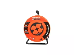 Kabel prodlužovací na bubnu venkovní FESTA INDUSTRY 3x1.5mm 50m 230V max 3680W 4 zásuvky guma IP44