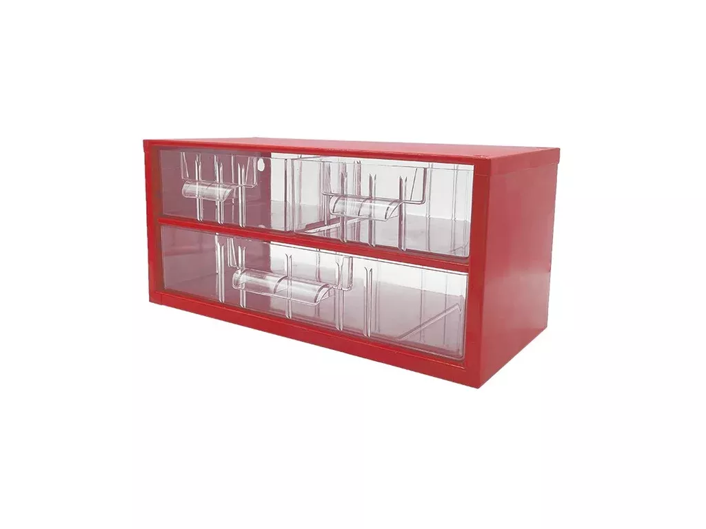 Organizér zásuvkový 03/ 2xM,1xL - RAL 3002 Červený TOKOZ