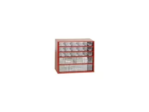 Organizér zásuvkový 06/ 15xS,2xM,1xL - RAL 3002 Červený