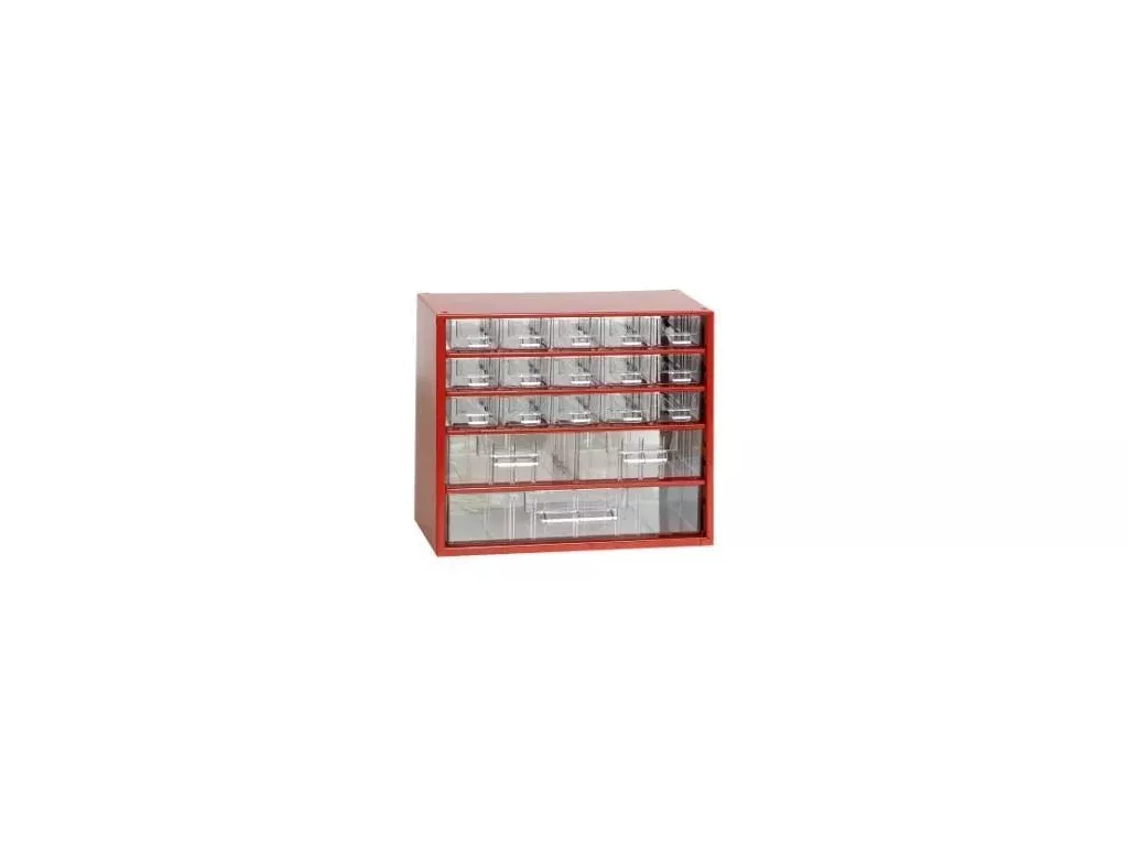 Organizér zásuvkový 06/ 15xS,2xM,1xL - RAL 3002 Červený TOKOZ