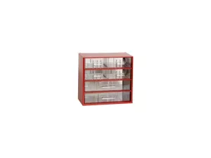 Organizér zásuvkový 06/ 4xM,2xL - RAL 3002 Červený