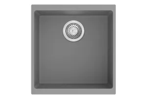 StrongSinks S3 Dřez granit Hron 430 430x460mm bez odkapu šedá