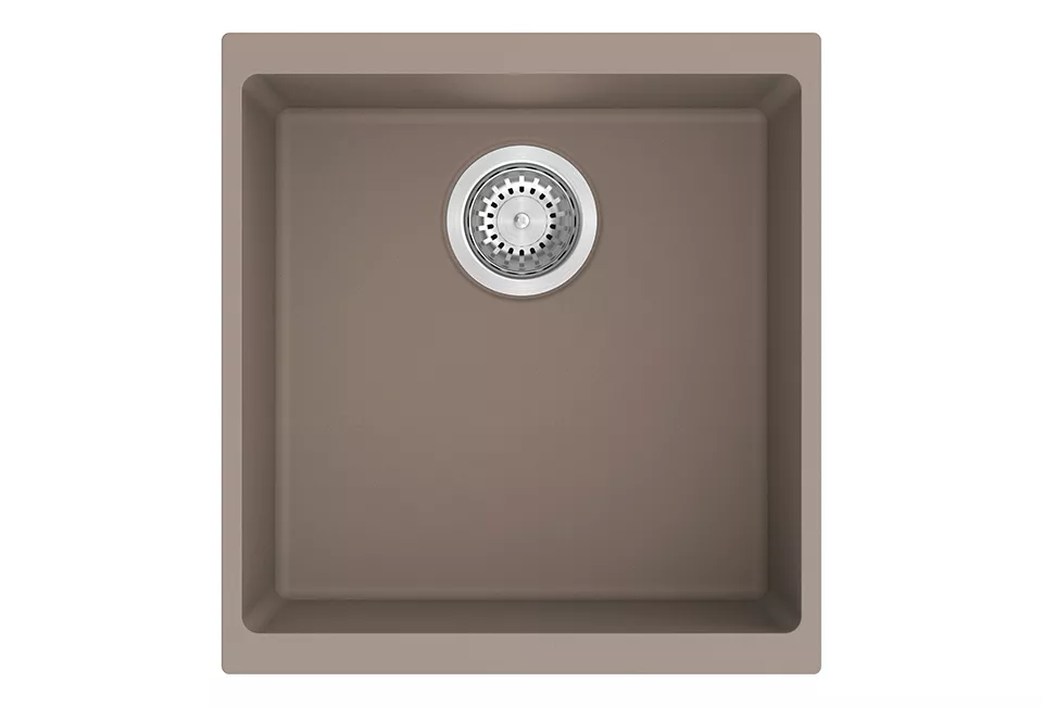 StrongSinks S3 Dřez granit Hron 430 430x460mm bez odkapu béžová Strong