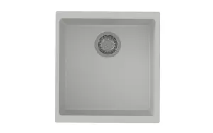 StrongSinks S3 Dřez granit Hron 430 430x460mm bez odkapu bílá