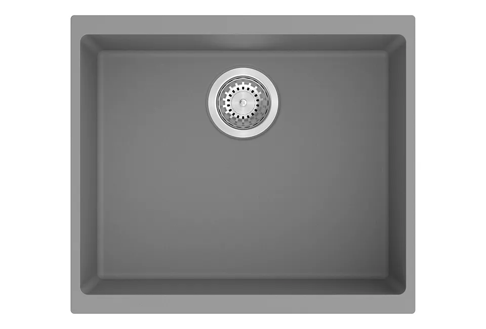 StrongSinks S3 Dřez granit Hron 530 530x460mm bez odkapu šedá Strong
