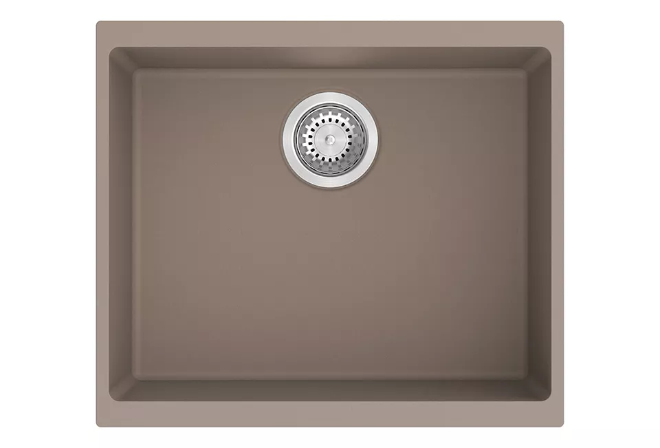StrongSinks S3 Dřez granit Hron 530 530x460mm bez odkapu béžová Strong