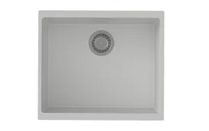 StrongSinks S3 Dřez granit Hron 530 530x460mm bez odkapu bílá