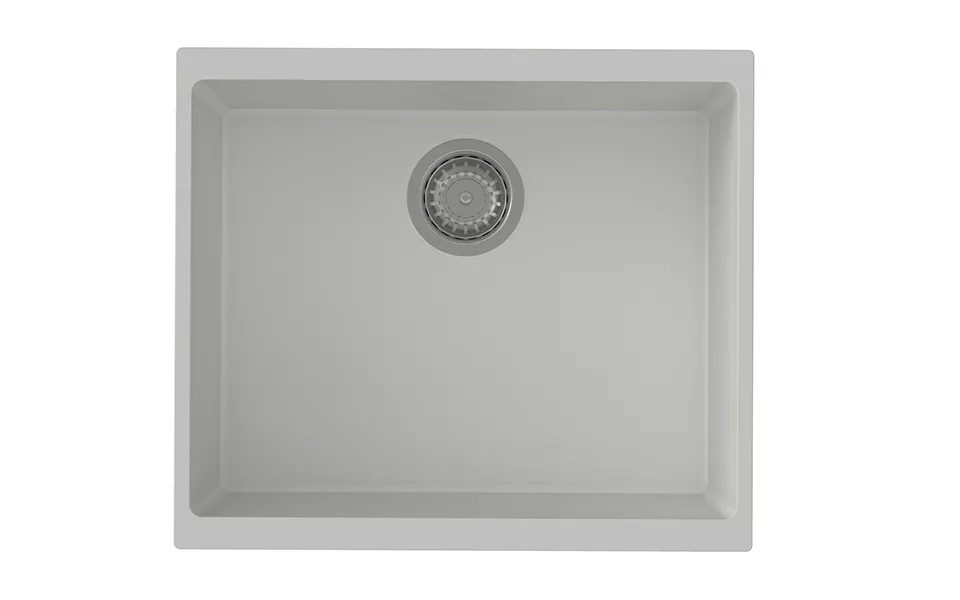 StrongSinks S3 Dřez granit Hron 530 530x460mm bez odkapu bílá Strong