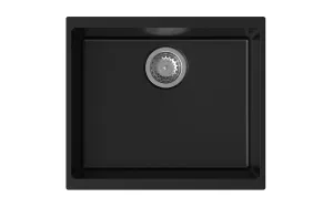 StrongSinks S3 Dřez granit Hron 530 530x460mm bez odkapu černá