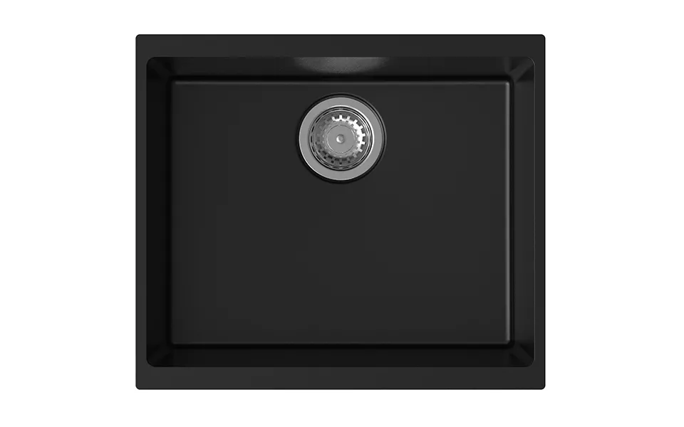 StrongSinks S3 Dřez granit Hron 530 530x460mm bez odkapu černá