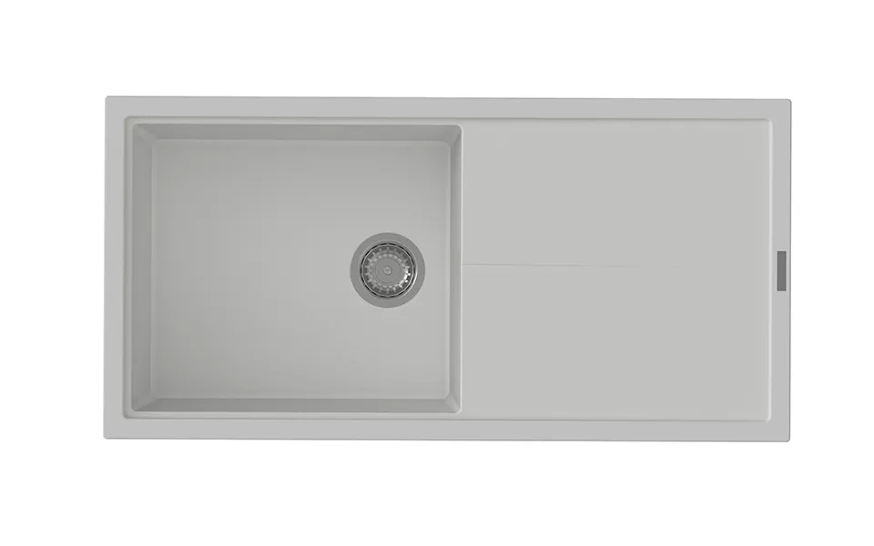 StrongSinks S3 Dřez granit Labe 1000 1000x500mm s odkapem bílá Strong