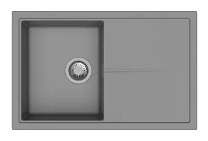 StrongSinks S3 Dřez granit Labe 780 780x500mm s odkapem šedá